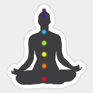 Chakra Colors, Meditation Sticker